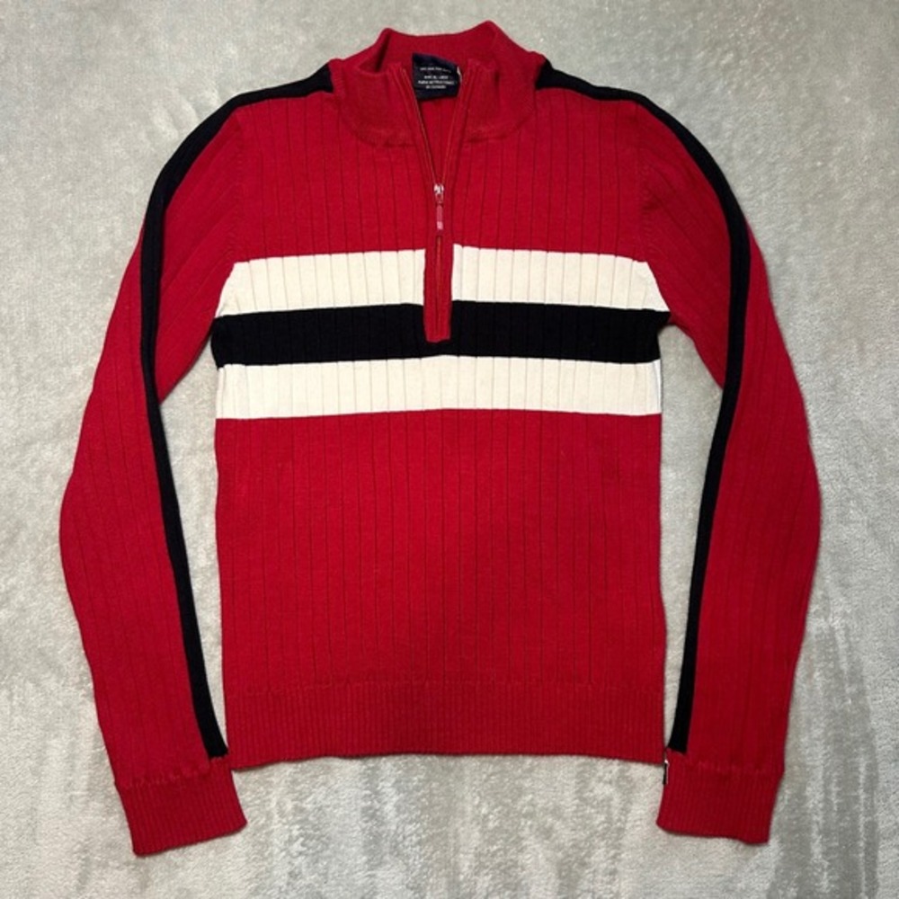 Childrens Place Sweater Girls‎ Size XL/14 Mock Neck 1/4 Zip Academia Preppy Y2K